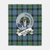 Couverture Polaire MacKay Ancient Clan Badge Tartan Plaid (Devant)