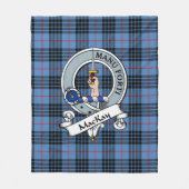 Couverture Polaire MacKay Clan Badge Tartan Plaid (Devant)
