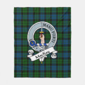 Couverture Polaire MacKay Moderne Clan Badge Tartan Plaid (Devant)