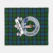 Couverture Polaire MacKay Moderne Clan Badge Tartan Plaid (Devant (Horizontal))