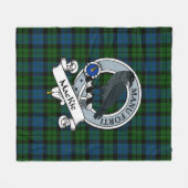 Couverture Polaire MacKie Clan Badge Tartan Plaid (Devant (Horizontal))