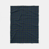 Couverture Polaire MacKinlay Clan Bleu, Noir et Vert Tartan (Devant)
