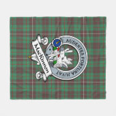Couverture Polaire MacKinnon Chasse Ancien Clan Badge Tartan Plaid (Devant (Horizontal))