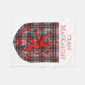 Couverture Polaire MacKnight Tartan Scottish Plaid Lion Rampant (Devant (Horizontal))