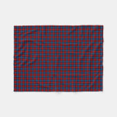 Couverture Polaire MacLachlan Clan Royal Blue et Red Tartan (Devant (Horizontal))