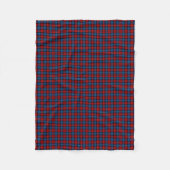 Couverture Polaire MacLachlan Clan Royal Blue et Red Tartan (Devant)