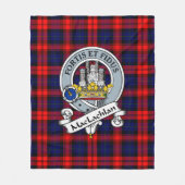 Couverture Polaire MacLachlan Moderne Clan Badge Tartan Plaid (Devant)