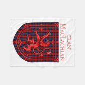 Couverture Polaire Maclachlan Tartan Scottish Plaid Lion Rampant (Devant (Horizontal))