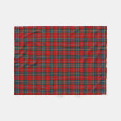 Couverture Polaire MacLean Clan rouge, vert et bleu Tartan (Devant (Horizontal))