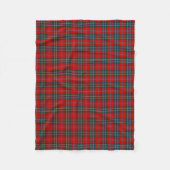 Couverture Polaire MacLean Clan rouge, vert et bleu Tartan (Devant)