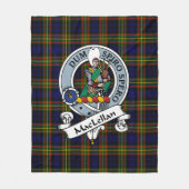Couverture Polaire MacLellan Moderne Clan Badge Tartan Plaid (Devant)