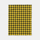 Couverture Polaire MacLeod Clan Bright Yellow et Black Tartan (Devant)