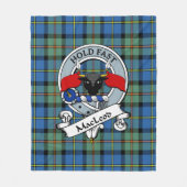 Couverture Polaire MacLeod De Harris Ancien Clan Badge Tartan Plaid (Devant)
