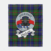 Couverture Polaire MacLeod De Harris Moderne Clan Badge Tartan Plaid (Devant)