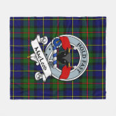 Couverture Polaire MacLeod De Harris Moderne Clan Badge Tartan Plaid (Devant (Horizontal))