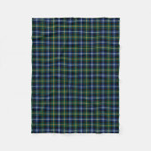 Couverture Polaire MacNeil de Barra Blue et Green Clan Tartan (Devant)