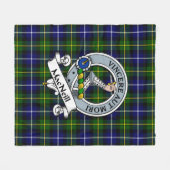 Couverture Polaire MacNeill De Barra Moderne Clan Badge Tartan Plaid (Devant (Horizontal))