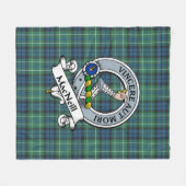 Couverture Polaire MacNeill De Colonsay Clan Badge Tartan Plaid (Devant (Horizontal))