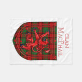 Couverture Polaire MacPhail Tartan Scottish Plaid Lion Rampant (Devant (Horizontal))