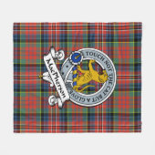 Couverture Polaire MacPherson Ancien Clan Badge Tartan Plaid (Devant (Horizontal))