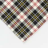 Couverture Polaire MacPherson Clan Robe noir et blanc Tartan (Coin)