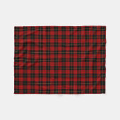 Couverture Polaire MacQueen Clan tarte rouge et noire (Devant (Horizontal))