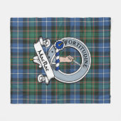 Couverture Polaire MacRae Chasse Ancien Clan Badge Tartan Plaid (Devant (Horizontal))