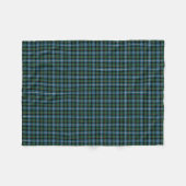 Couverture Polaire MacRae Clan Green et Blue Hunting Tartan (Devant (Horizontal))