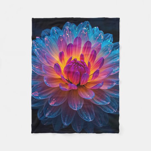 Couverture Polaire Macro Aurora Bloom (Devant)