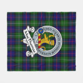 Couverture Polaire MacThomas Moderne Clan Badge Tartan Plaid (Devant (Horizontal))