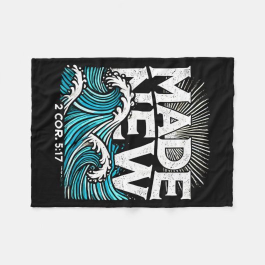 Couverture Polaire Made New Baptized Baptism  (Devant (Horizontal))