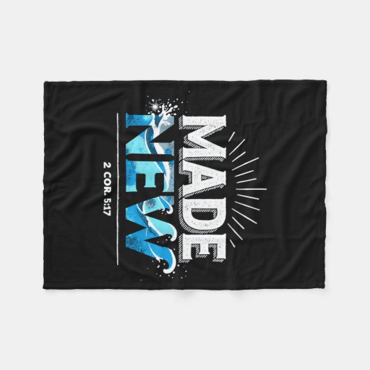 Couverture Polaire Made New Baptized Baptism  (Devant (Horizontal))