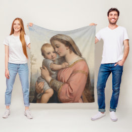 Couverture Polaire Madone et Enfant