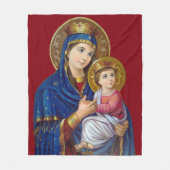 Couverture Polaire Madone et Enfant (Devant)