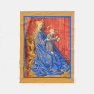 Couverture Polaire Madone et Enfant Enthroned Jean Fouquet Vacances P