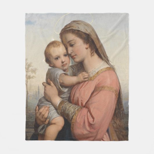 Couverture Polaire Madonna et l'enfant (Devant)