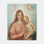 Couverture Polaire Madonna et l'enfant (Devant)