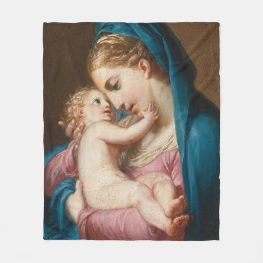 Couverture Polaire Madonna et l'enfant (Devant)