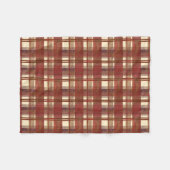 Couverture Polaire Madras Plaid Fall Red (Devant (Horizontal))