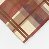 Couverture Polaire Madras Plaid Fall Red (Coin)