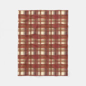 Couverture Polaire Madras Plaid Fall Red (Devant)