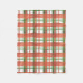 Couverture Polaire Madras Plaid Noël (Devant)