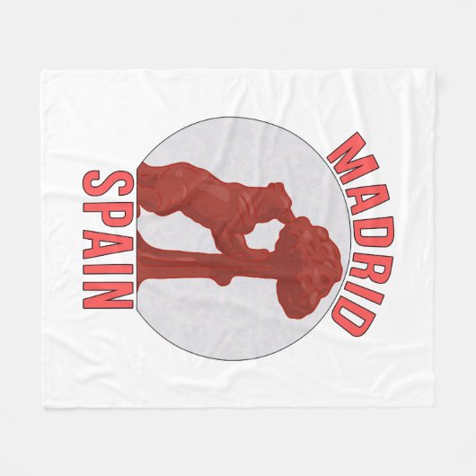 Couverture Polaire Madrid Espagne (Devant (Horizontal))