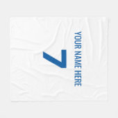 Couverture Polaire Madrid personnalisé (Devant (Horizontal))