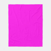 Couverture Polaire Magenta brillant (couleur solide) (Devant)
