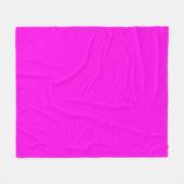 Couverture Polaire Magenta brillant (couleur solide) (Devant (Horizontal))