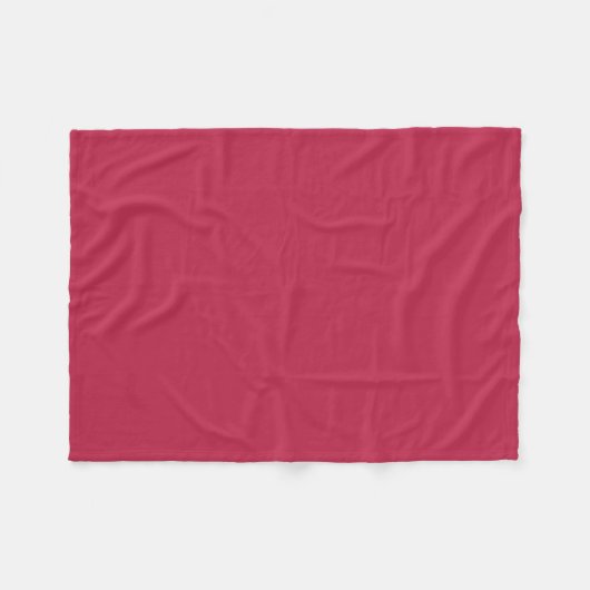Couverture Polaire Magenta solide chaud (Devant (Horizontal))