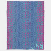 Couverture Polaire Magenta Star Metamorphic (Devant)