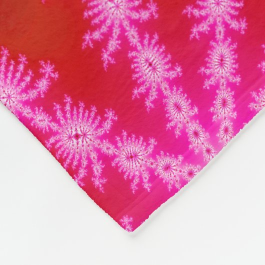 Couverture Polaire Magenta Starburst Mandelbrot Psychedelic Fractal (Coin)