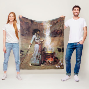 Couverture Polaire Magic Circle, John William Waterhouse